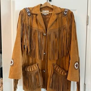 Scully Brown Suede Fringe Jacket